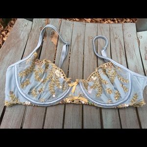 Women's Victoria Secret Beaded & Sequined Bra 36B
